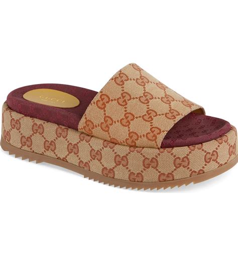 gucci women's slides with bow|gucci slides women's nordstrom.